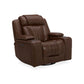 Caswell - Swivel Glider Recliner P2 - Brown