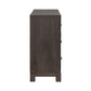 Modern Edge - 2 Door 6 Drawer Dresser - Brown