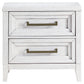 Marielle - 2-Drawer Nightstand Bedside Table - Distressed White