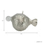 9" Aluminum Fish W/acrylic Ball, Silver