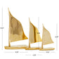 Modern Gold Metal Sculpture Set