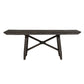 Double Bridge - Trestle Table - Dark Brown