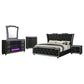 Lorient - Bedroom Set With LED Flame Box Dresser