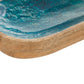 Coastal Brown Mango Wood Tray: Brown