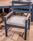 East Beach - Blue - Arm Chair With Cushion (Set of 2)