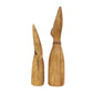 Nautical Brown Wood Sculpture Set