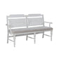 River Place - Panel Back Bench (RTA) - White
