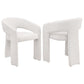 Eudora - Boucle Upholstered Dining Arm Chair