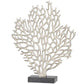 Coastal Silver Aluminum Metal Sculpture: 12"W, 16"H