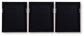 Hendridge - Taupe / White - Wall Art Set (Set of 3)