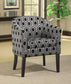 Jansen - Upholstered Accent Club Chair - Gray And Black