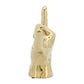 Decorative Sculpture - Gold Ceramic Hang Loose Hand, 7 in.