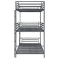 Maynard - Metal Twin Triple Bunk Bed - Gunmetal