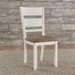 Brook Bay - Slat Back Upholstered Side Chair - White
