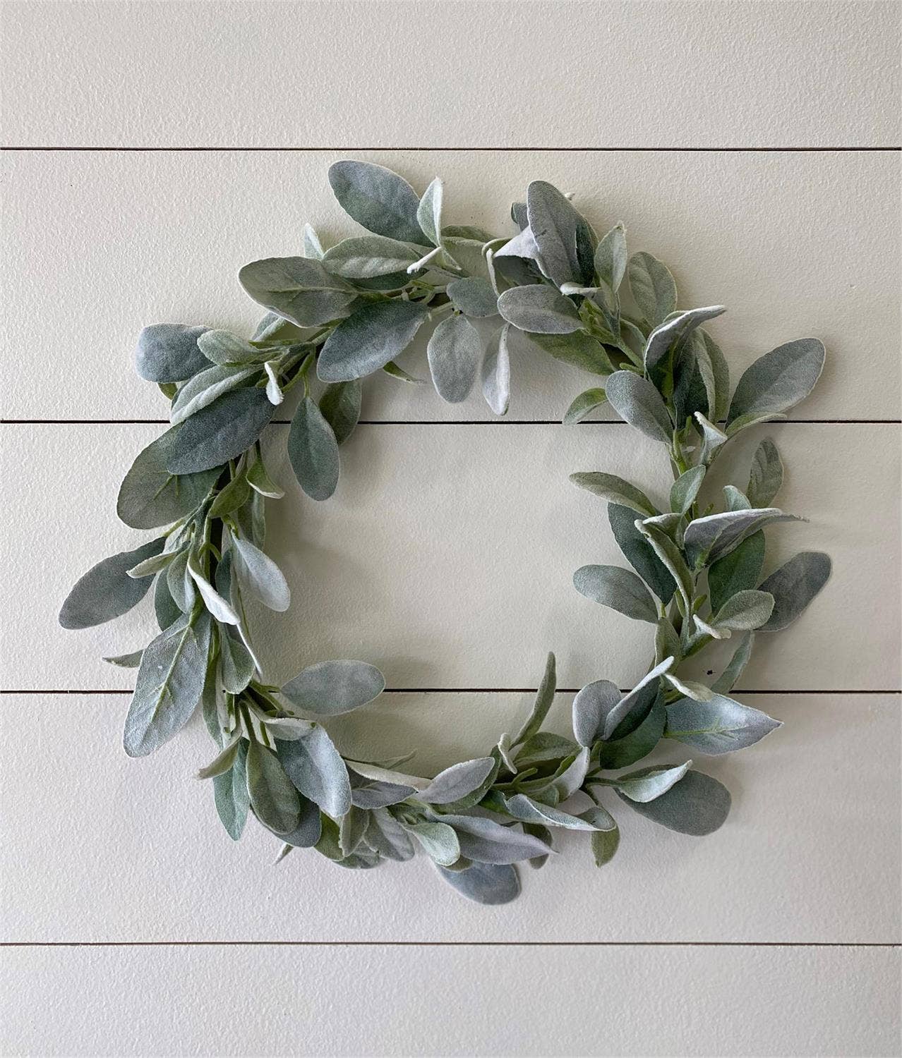Lambs Ear Wreath (PC) | SALE | Faux Floral, Greenery