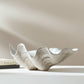 Decorative Bowl - Ivory Resin Coastal Pearlized Shell, 9 in.