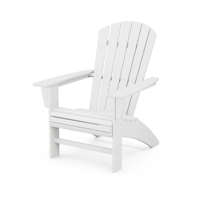 Nautical Curveback Adirondack Chair in White