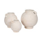 Ceramic Round Bulbous Handle Jug - White, 7 in.