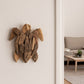 Driftwood Coastal Turtle Wall Figurine - Brown, 12 in.