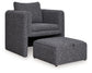 Vreni - Charcoal / Black - Accent Chair