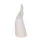 Figurine - White Ceramic Textured Whale Tail, 10 in.