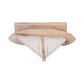 Brown/White 14 in. Wood Coastal Sailboat Sculpture
