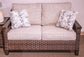 Monterey Point - Dark Brown - Loveseat With Cushion