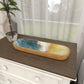 Coastal Brown Mango Wood Tray: Brown