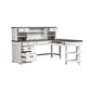 Allyson Park - L Shaped Desk With Hutch - White