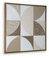 Harelman - Tan / Taupe / White - Wall Art