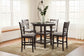 Langwest - Brown - Dining Room Counter Table Set (Set of 5)