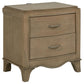 Trenton - 2-Drawer Nightstand Bedside Table - Washed Mango