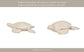 Decorative Figurine - Ivory Resin Solid Sea Turtle. 10 in.