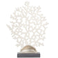 Coastal Silver Aluminum Metal Sculpture: 12"W, 16"H
