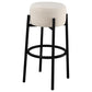 Leonard - Upholstered Backless Round Stools (Set of 2)
