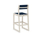 Polywood Edge Sling Bar Chair in Sand/ Navy