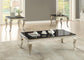 Carone - Glass Top Coffee Table Set