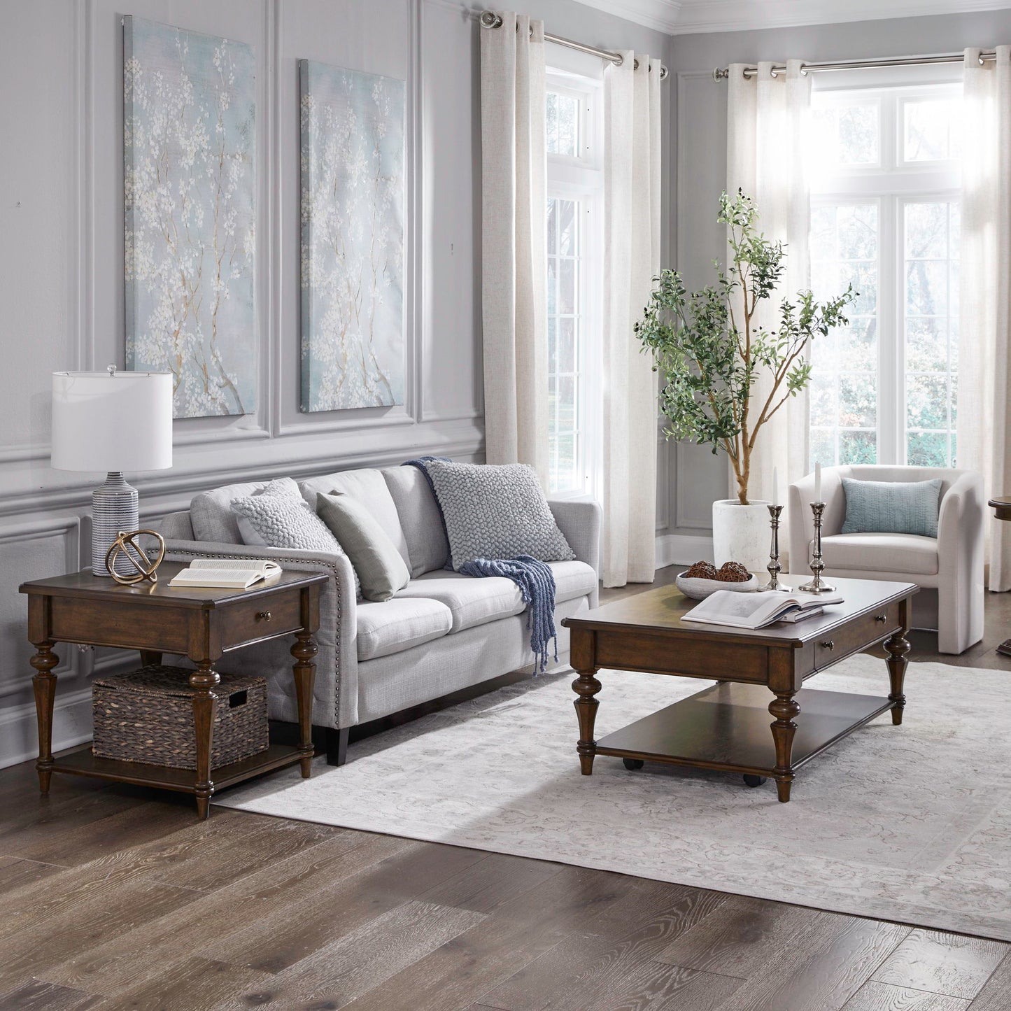 Arden Road - 3 Piece Table Set - Satin Cherry