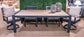 East Beach - Blue - Rectangular Dining Table With Umbrella Option