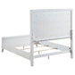 Marielle - Queen Headboard LED Panel Bed - Distressed White