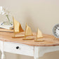 Modern Gold Metal Sculpture Set