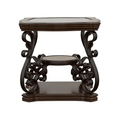 Laney - 1-Shelf Glass Top Rectangular Table
