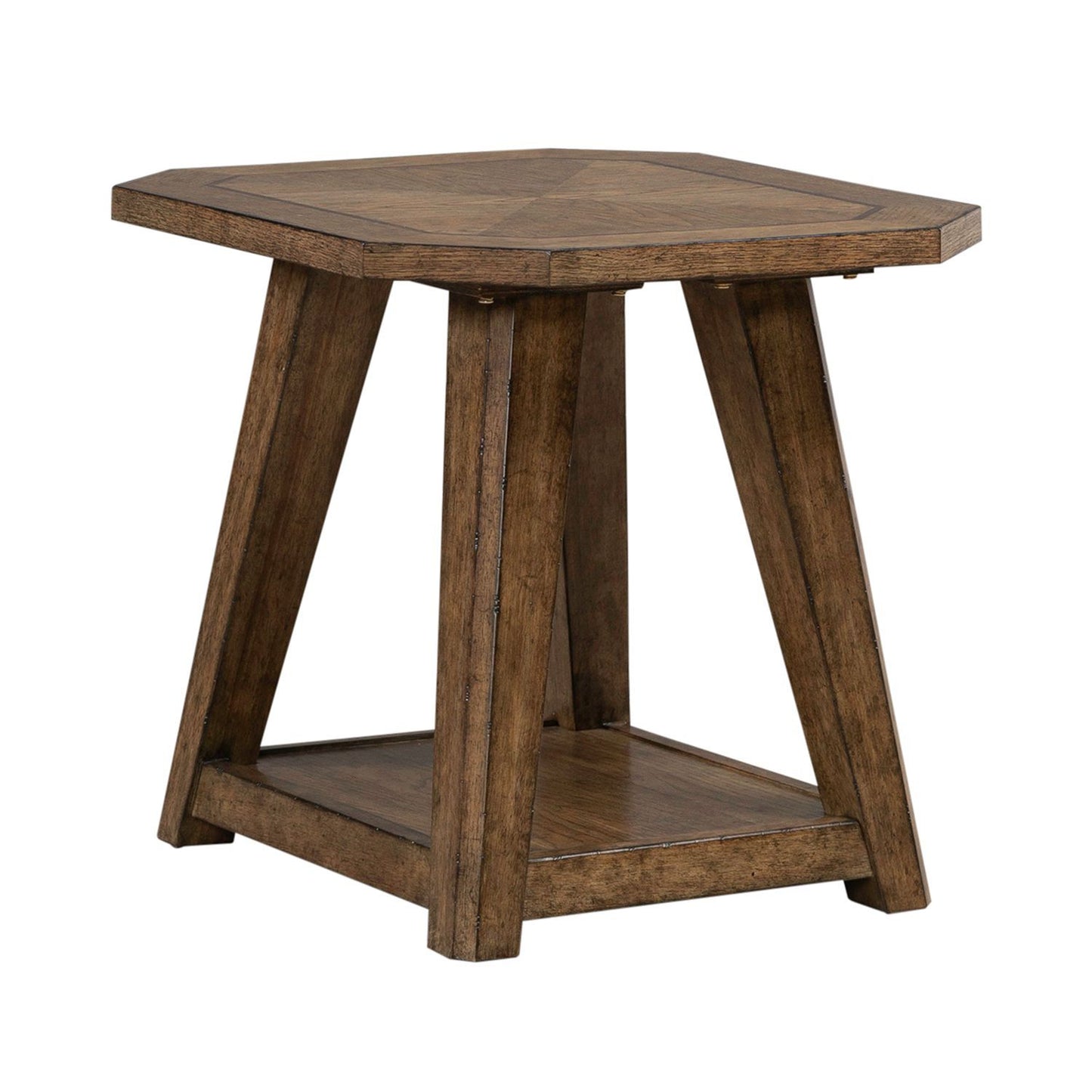 Carolina Park - Octagonal End Table - Brown
