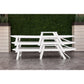 Polywood Nautical Chaise with Arms in Sand