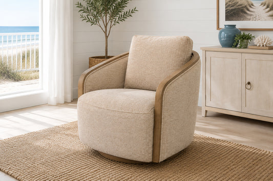 Liberty Upholstered Accent Swivel Chair