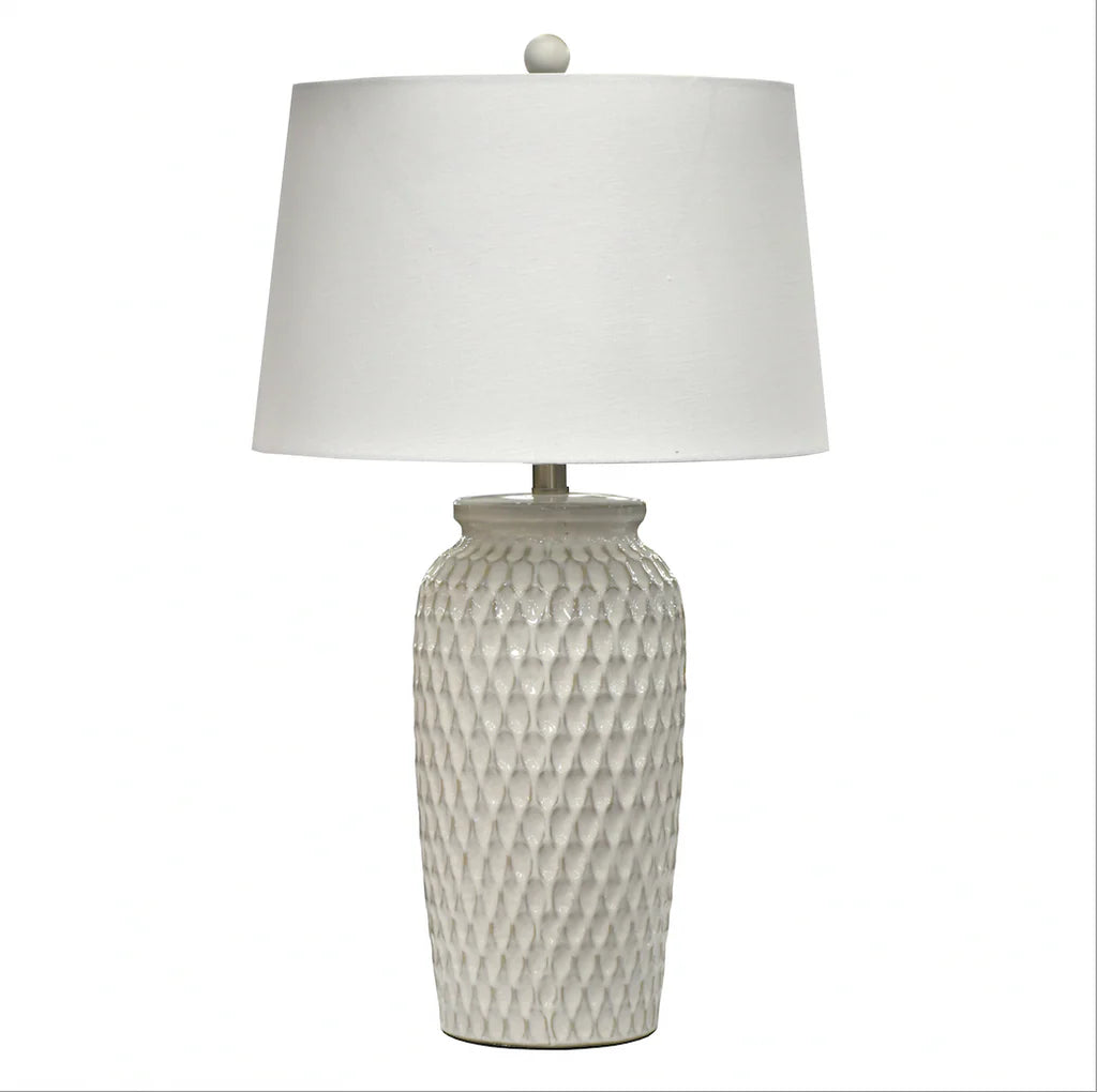 Luna White Ceramic Lamp