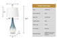 Serenity Blue and White Glass Lamp