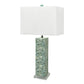 Aqua Mother of Pearl Lamp