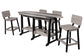 Beaver Dam 8' Surf-Aira Table w/ 6 Saddle Stool with Back