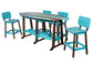 Beaver Dam 8' Surf-Aira Table w/ 6 Saddle Stool with Back